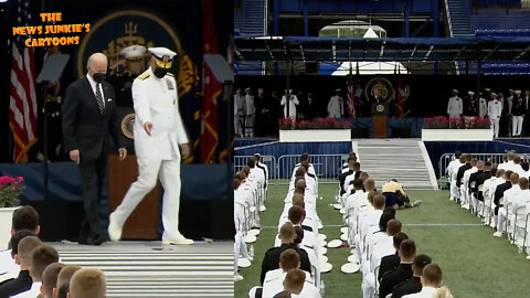 Biden to Naval Academy graduates: "Hello!" Graduates: Silence.
