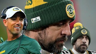 Packers' Matt LaFleur on BENDED KNEE for Aaron Rodgers!? MAKES BACKHANDED COMMENT about SUPER BOWLS?