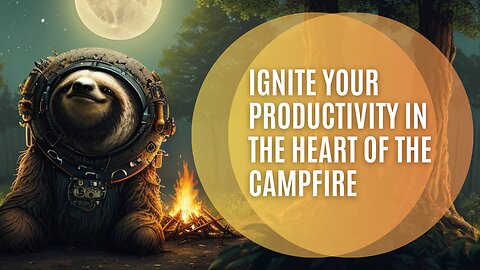 Zeta One Campfire - Music for productivity, learning & relaxing with sound of fire
