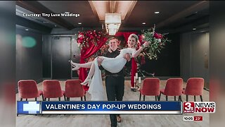 Local wedding business throws pop-up weddings on Valentine's Day for couples on a budget