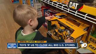 Toys 'R' Us to close all 800 U.S. stores