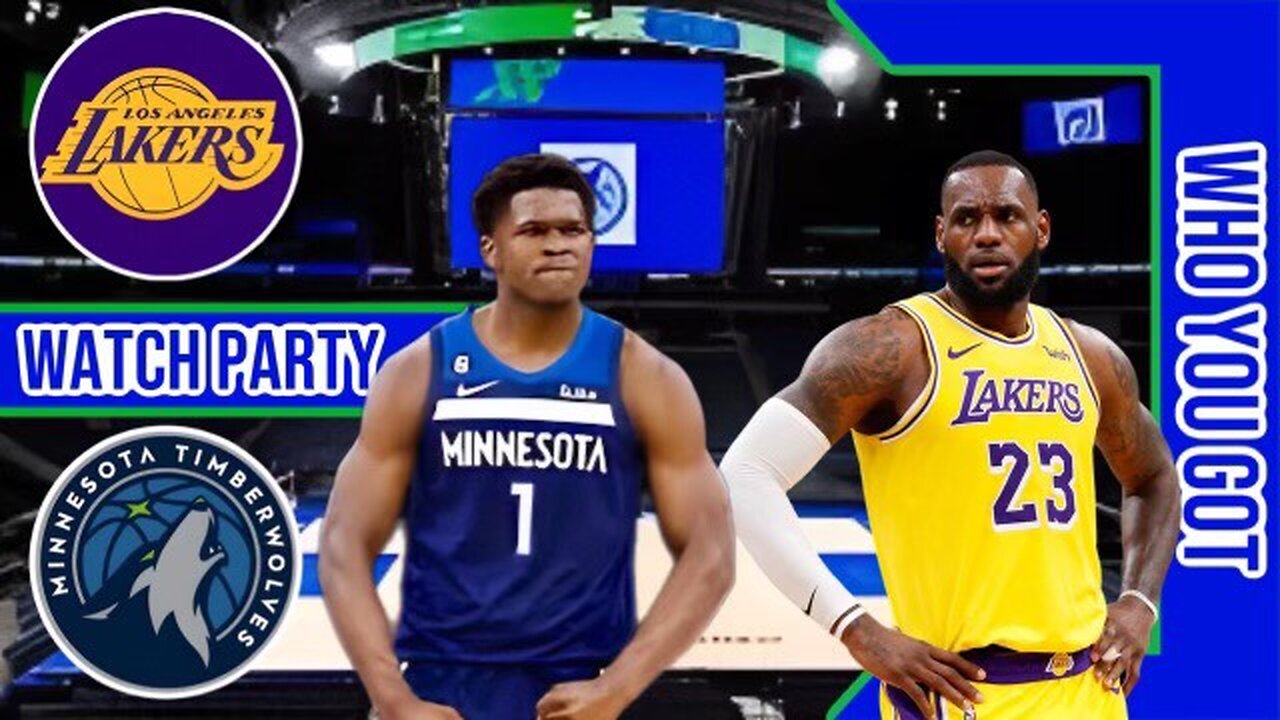 LA Lakers vs Minnesota Timberwolves Play by Play Live Watch Party Stream NBA 2023