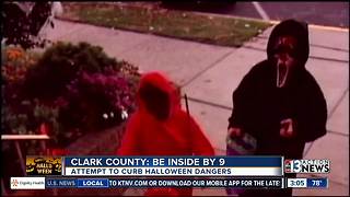 Halloween safety: Clark County says be inside by 9pm