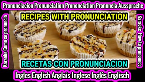 POSTRE GALLETAS 5 MINUTOS | RECETAS con pronunciacion Como hablar cantar ingles español subtitulada