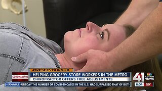 Chiropractor thanks grocery workers with free adjustments