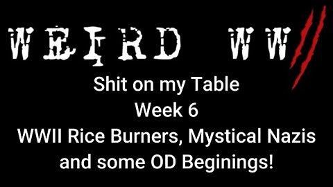 Shit on my Table - Week 6