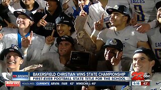 Bakersfield Christian brings home first football state championship