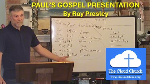 Paul's Gospel Presentation By Ray Presley March 3 2024