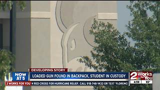 Student detained after gun was found in backpack