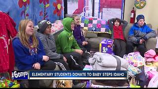 Elementary students donate to Baby Steps Idaho