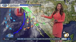 10News Pinpoint Weather with Meteorologist Angelica Campos