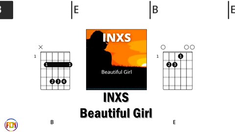 INXS Beautiful Girl - FCN Guitar Chords & Lyrics HD