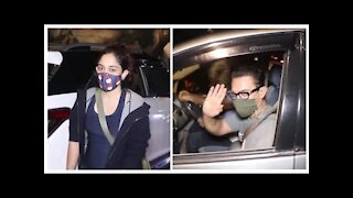 Aamir Khan with Daughter Ira Khan Spotted Post her Dance Rehearsals In Bandra | SpotboyE