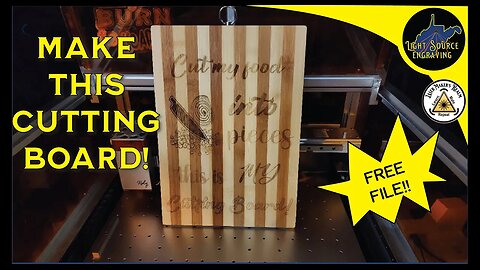 Make This Cutting Board Too with the LaserMATIC MK2 20w diode laser