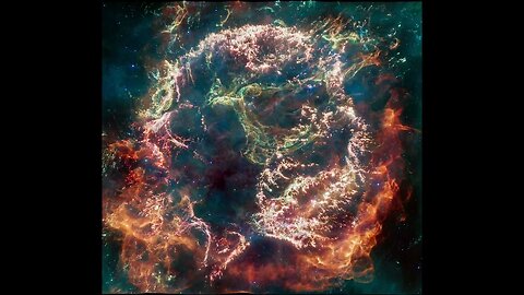 Exploring the Cosmic Artistry of Cassiopeia A in 3D: Marvels of a Supernova Remnant Redux #shorts