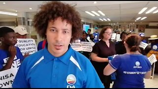 SOUTH AFRICA - Pretoria - DASO students sit-in at the dept of higher education - Video (Uq4)