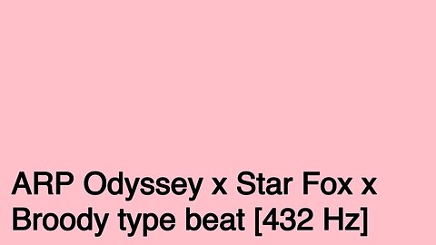 ARP Odyssey x Star Fox x Broody type beat