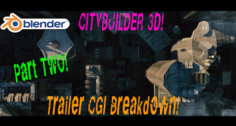 3D Scene Breakdown: CityBuilder for Blender: CGI plate in live action shot