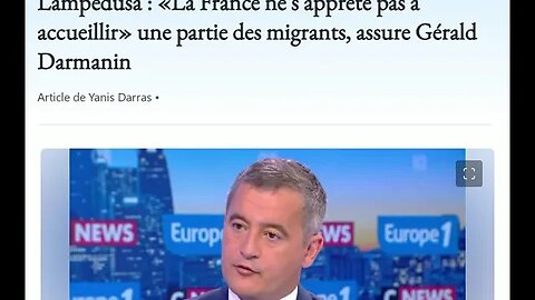 Lampedusa :«La France ne s'apprête pas à accueillir» une partie des migrants, assure Gérald Darmanin