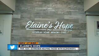 Elaine's Hope: Former Governor Schreiber helping those with alzheimers