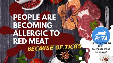 People are becoming allergic to red meat because of Ticks