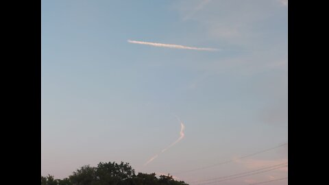 Brazos County Texas, mild chemtrails 6/28/22