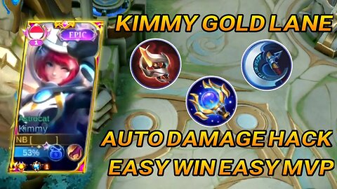 WHEN TOP GLOBAL KIMMY IN GOLD LANE AUTO WIN | MOBILE LEGENDS | JMS GAMEPLAY