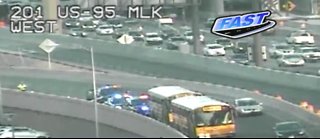 Vehicle accident involving school buses on I-15