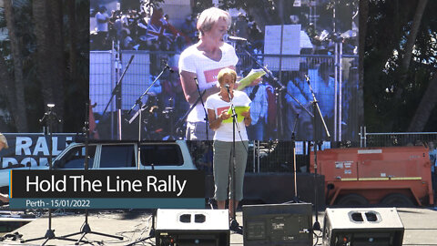 Dr Judy Wilyman presents at Perth Hold The Line Rally - 15/01/2022