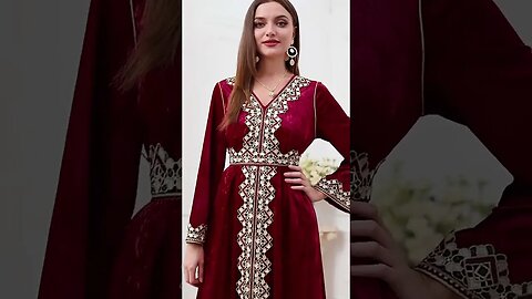 Muslim Abaya Dress Dubai Floral Embroidery Belted | ʟɪɴᴋ ɪɴ ᴛʜᴇ ᴅᴇꜱᴄʀɪᴘᴛɪᴏɴ 👇 ᴛᴏ ʙᴜʏ