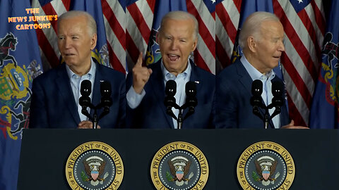 Mumbling-n-yelling Biden repeats his lies in his another Clown Show.