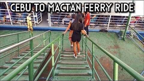 [4K CEBU🇵🇭] CEBU TO MACTAN Ferry Ride | PHILIPPINES | Virtual Tour | Munky Explores