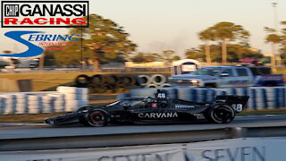 Jimmie Johnson testing at sebring indy car