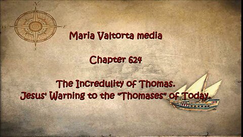 The Incredulity of Thomas. Jesus' Warning to the Thomases of Today.