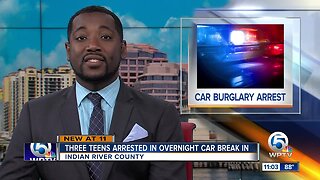 3 teens accused of auto burglaries in Indian River County