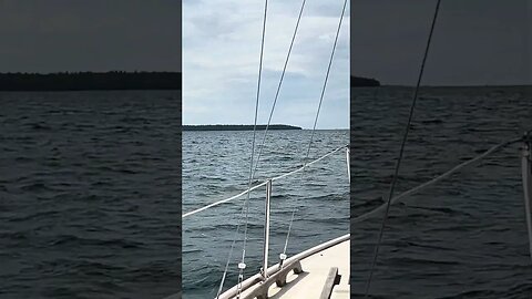 Sailing outside of Beaver Harbor, Beaver Island Michigan! #shorts