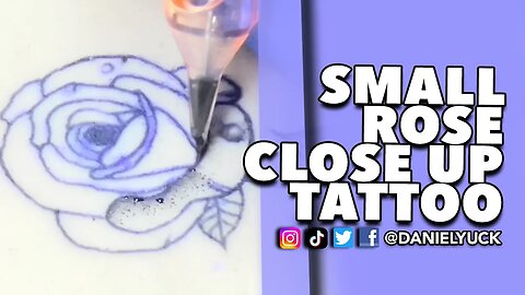 Small Rose Close Up Tattoo Timelapse