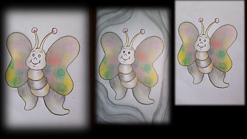 how to draw butterfly easy