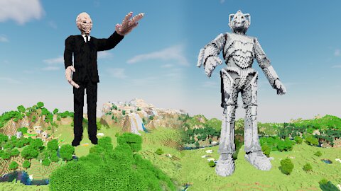 Minecraft Cyberman and Silence Build Schematics - Doctor Who
