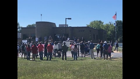 Goodyear tire workers rally after Trump's call for boycott of Akron company