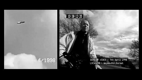 Daylight UFO sighting near radio communication towers filmed by Rod Dickinson, Somerset, 1998