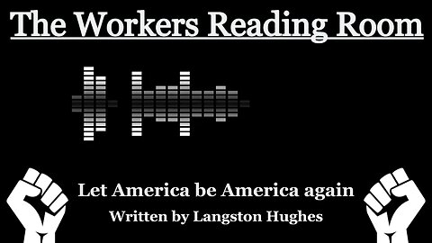 Let America be America again, Langston Hughes
