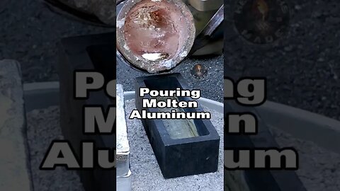 Melting and Pouring Aluminum into Ingots