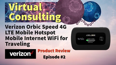 Verizon Orbic Speed 4G LTE Mobile Hotspot Product Review | #2 | Mobile Internet WiFi for Traveling