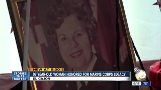 97-year-old San Diegan honored for Marine Corps legacy