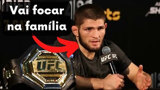 Khabib Nurmagomedov não vai ser mas treinador