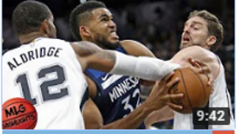 San Antonio Spurs vs Minnesota Timberwolves Full Game Highlights / March 17 / 2017-18 NBA Season