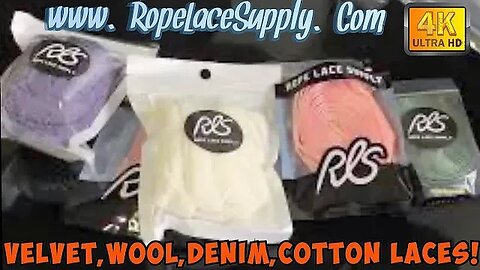 ROPELACESUPPLY PICK UP!: Denim,Salmon Cotton,Velvet Green & Wool Fat Laces