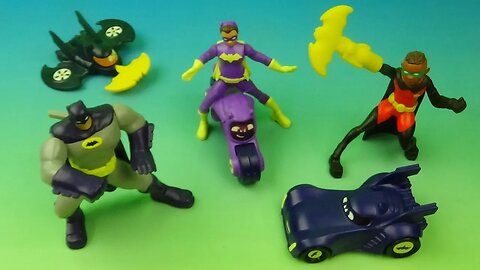 2023 DC BATWHEELS COMPLETE set of 6 BURGER KING COLLECTIBLE MINI FIGURES VIDEO TOY REVIEW