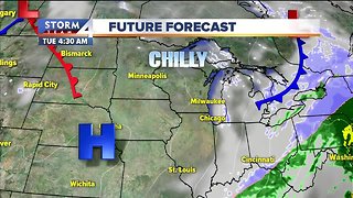 Sunny but cold Tuesday ahead